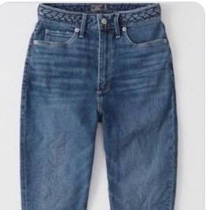 Abercrombie Braided Belt Curve Love Skinny Jeans